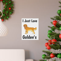 Golden Retriever Premium Matte vertical posters, 7 Sizes, Matte Finish, Museum Grade Paper, FREE Shipping, Made in USA!!
