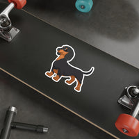 Dachshund Die-Cut Stickers, Water Resistant Vinyl, 5 Sizes, Matte Finish, Indoor/Outdoor, FREE Shipping, Made in USA!!