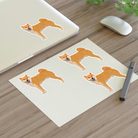 Shiba Inu Sticker Sheets, 2 Sizes, Vinyl Sticker Sheet, Water Resistant Vinyl, Indoor/Outdoor, FREE Shipping, Made in USA!!