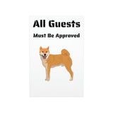 Shiba Inu Premium Matte Vertical Poster, 7 Sizes, Indoor Use, 175 gsm Fine Art Paper, FREE Shipping, Made in USA!!