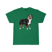 Australian Shepherd Men's Short Sleeve Tee, S - 5 XL, 11 Colors, Soft Cotton, Light Fabric, FREE Shipping, Made in USA!!