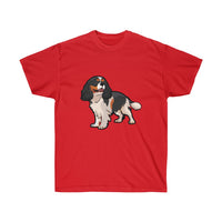 Tricolor Cavalier King Charles Spaniel Unisex Ultra Cotton Tee