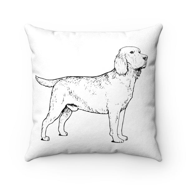 Labrador Retriever Faux Suede Square Pillow Case