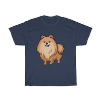 Pomeranian Unisex Heavy Cotton Tee, Made in USA