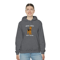 Airedale Terrier Unisex Heavy Blend Hooded Sweatshirt, S - 5XL, 12 Colors, Cotton/Polyester, FREE Shipping, Made in USA!!