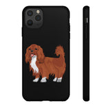 Ruby Cavalier King Charles Spaniel Tough Cases, Matte/Glossy, Outer Shell, 2 Layer Case For Protection, Over 30 Cases!!