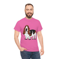 Basset Hound Unisex Heavy Cotton Tee, S - 5XL, 12 Colors, 100% Cotton, FREE  Shipping, Made in USA!!