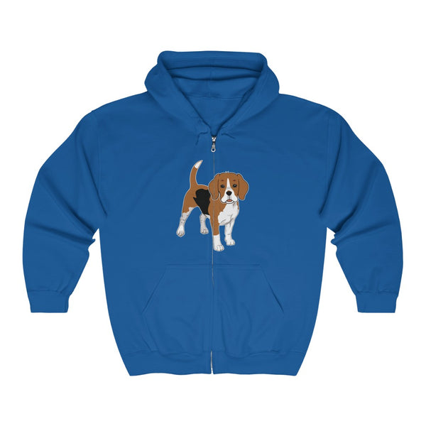 Beagle Unisex Heavy Blend™ Full Zip Hooded Sweatshirt, Cotton/Polyester, Medium Heavy Fabric, S - 2XL, 6 Colors, FREE Shipping, Made in USA!!