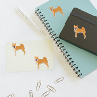 Shiba Inu Sticker Sheets, 2 Sizes, Vinyl Sticker Sheet, Water Resistant Vinyl, Indoor/Outdoor, FREE Shipping, Made in USA!!