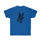 German Shepherd Unisex Ultra Cotton Tee, S - 3 XL, 12 Colors, 100% Cotton, Light Fabric, FREE Shipping, Made in USA!!