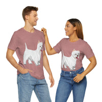West Highland White Terrier Unisex Jersey Short Sleeve Tee, S - 3XL, Cotton, Light Fabric, FREE Shipping, Made in USA!!