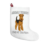 Airedale Terrier Christmas Stockings, FREE Shipping, Made in USA!!