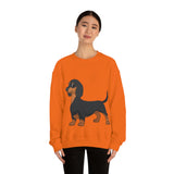 Dachshund Unisex Heavy Blend™ Crewneck Sweatshirt, S - 2XL, 14 Colors, Cotton/Polyester, Medium Fabric, FREE Shipping, Made in USA!!