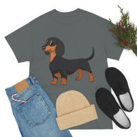 Dachshund Unisex Heavy Cotton Tee, S - 5XL, 12 Colors, Light Fabric, FREE Shipping, Made in USA!!