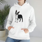 Boston Terrier Unisex Heavy Blend™ Hooded Sweatshirt, S - 5XL, 12 Colors, Cotton/Polyester, FREE Shipping, Made in USA!!