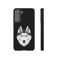 Siberian Husky Tough Cell Phone Cases, 33 Types of Cases, 2 Layer Case, Impact Resistant, FREE Shipping, Made in USA!!