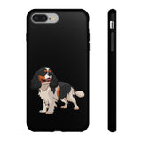 Tricolor Cavalier King Charles Spaniel Tough Cell Phone Cases, Glossy/Matte, Google, Samsung, iPhone, FREE Shipping, Made in USA!!