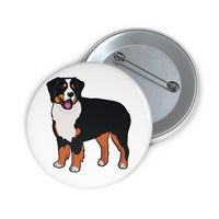 Bernese Mountain Dog Custom Pin Buttons