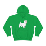 West Highland White Terrier Unisex Heavy Blend™ Hooded Sweatshirt, S - 5XL, Cotton/Polyester, FREE Shipping, Made in USA!!