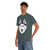 Siberian Husky Unisex Heavy Cotton Tee, S - 5XL, 12 Colors, Light Fabric, FREE Shipping, Made in USA!!
