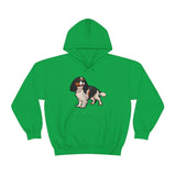 Tricolor Cavalier King Charles Spaniel Unisex Heavy Blend Hooded Sweatshirt, S - 5XL, 12 Colors, FREE Shipping, Made in Usa!!