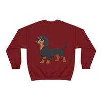 Dachshund Unisex Heavy Blend™ Crewneck Sweatshirt, S - 2XL, 14 Colors, Cotton/Polyester, Medium Fabric, FREE Shipping, Made in USA!!