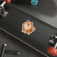 Pomeranian Die-Cut Stickers, Water Resistant Vinyl, 5 Sizes, Matte Finish, Indoor/Outdoor, FREE Shipping, Made in USA!!