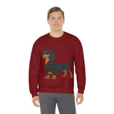 Dachshund Unisex Heavy Blend™ Crewneck Sweatshirt, S - 2XL, 14 Colors, Cotton/Polyester, Medium Fabric, FREE Shipping, Made in USA!!