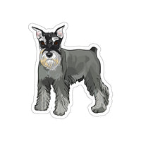 Miniature Schnauzers Die-Cut Stickers, Water Resistant Vinyl, 5 Sizes, Matte Finish, Indoor/Outdoor, FREE Shipping, Made in USA!!