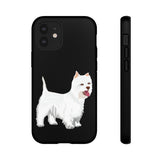 West Highland White Terrier Tough Cell Phone Cases, Impact Resistant, Matte or Glossy, FREE Shipping, Made in USA!!