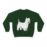 West Highland White Terrier Unisex Heavy Blend™ Crewneck Sweatshirt, S - 5XL, Cotton/Polyester, FREE Shipping, Made in USA!!