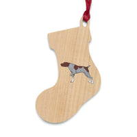 German Shorthaired Pointer Wooden Ornaments, 6 Shapes, Solid Wood, Magnetic Back, Contains Ribbon, FREE Shipping, Made in USA!!