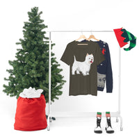 West Highland White Terrier Unisex Jersey Short Sleeve Tee, S - 3XL, Cotton, Light Fabric, FREE Shipping, Made in USA!!