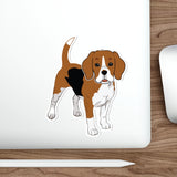 Beagle Die-Cut Stickers, Water Resistant Vinyl, 5 Sizes, Matte Finish, Indoory/Outdoor, FREE Shipping, Made in USA!!