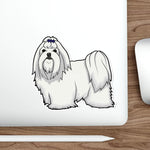 Shih Tzu Die-Cut Stickers, Water Resistant Vinyl, 5 Sizes, Matte Finish, Indoor/Outdoor, FREE Shipping, Made in USA!!