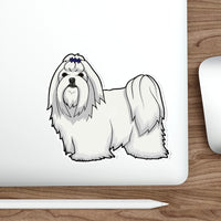 Shih Tzu Die-Cut Stickers, Water Resistant Vinyl, 5 Sizes, Matte Finish, Indoor/Outdoor, FREE Shipping, Made in USA!!