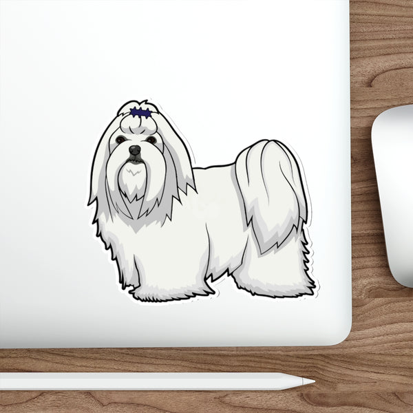 Shih Tzu Die-Cut Stickers, Water Resistant Vinyl, 5 Sizes, Matte Finish, Indoor/Outdoor, FREE Shipping, Made in USA!!