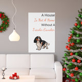 Tricolor Cavalier King Charles Spaniel Premium Matte vertical posters