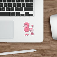 Poodle Die-Cut Stickers,  Water Resistant Vinyl, 5 Sizes, Matte Finish, Indoor/Outdoor, FREE Shipping, Made in USA!!