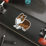 Shetland Sheepdog Die-Cut Stickers, Water Resistant Vinyl, 5 Sizes, Matte Finish, Indoor/Outdoor, FREE Shipping, Made in USA!!