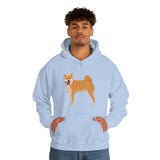 Shiba Inu Unisex Heavy Blend™ Hooded Sweatshirt, S -5XL, 12 Colors, Cotton/Polyester, Medium Heavy Fabric, FREE Shipping, Made in USA!!