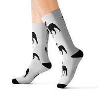 Boston Terrier Sublimation Socks, 3 Sizes, Polyester/Spandex, FREE Shipping, Made in USA!!