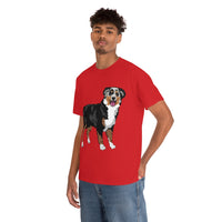 Australian Shepherd Unisex Heavy Cotton Tee, S-5XL, 12 Colors, 100% Cotton, Light Fabric, FREE Shipping, Made in USA!!