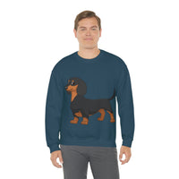 Dachshund Unisex Heavy Blend™ Crewneck Sweatshirt, S - 2XL, 14 Colors, Cotton/Polyester, Medium Fabric, FREE Shipping, Made in USA!!