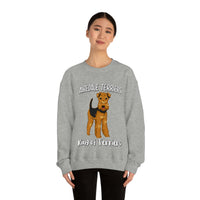 Airedale Terrier Unisex Heavy Blend Crewneck Sweatshirt, S - 3XL, 6 Colors, Loose Fit, FREE Shipping, Made in USA!!