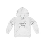 Labrador Retriever Boys Hoodies, Kids Heavy Blend Hooded Sweatshirt