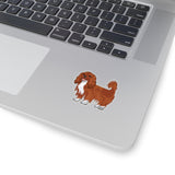 Ruby Cavalier King Charles Spaniel Kiss-Cut Stickers, 4 Sizes, White or Transparent, Indoor Use, Not Waterproof, FREE Shipping, Made in the USA!!