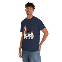 Basset Hound Unisex Heavy Cotton Tee, S - 5XL, 12 Colors, 100% Cotton, FREE  Shipping, Made in USA!!