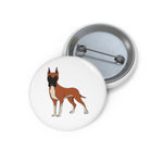 Great Dane Custom Pin Buttons