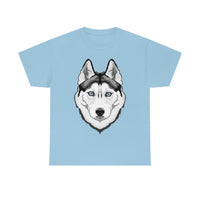 Siberian Husky Unisex Heavy Cotton Tee, S - 5XL, 12 Colors, Light Fabric, FREE Shipping, Made in USA!!